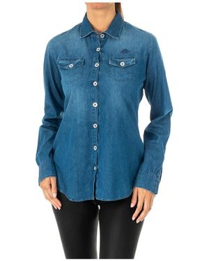 La Martina Denim Shirts - Blu