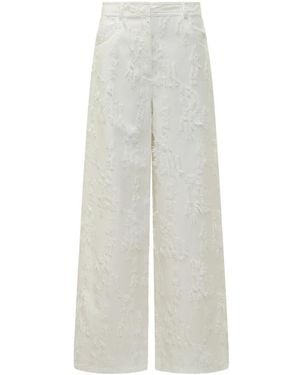 MSGM Wide Trousers - Blanco