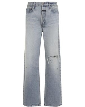 Fear Of God Klassieke Denim Jeans Met Vijf Zakken - Grijs