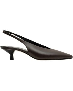 Parallèle Pumps - Marron