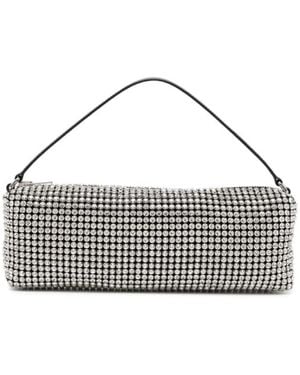 Alexander Wang Mesh-Design Kristallverzierung Rechteckige Tasche - Grau