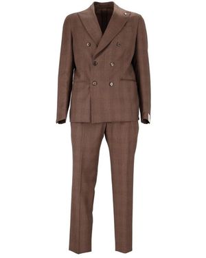 L.B.M. 1911 Double Breasted Suits - Marrón