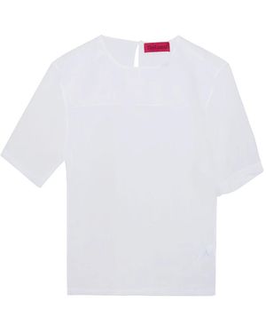 Thelatest Tops ,Wit ,Organza Dean Organza Top