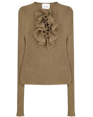 Nude Round-Neck Knitwear - Neutro