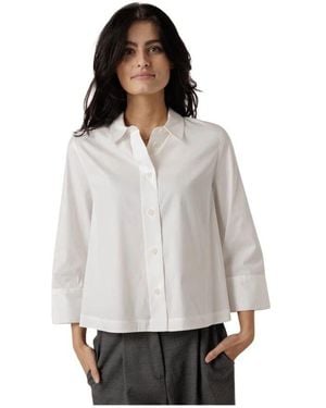 Windsor. Elegante Kurzbluse Mit Klassischem Kragen - Grau