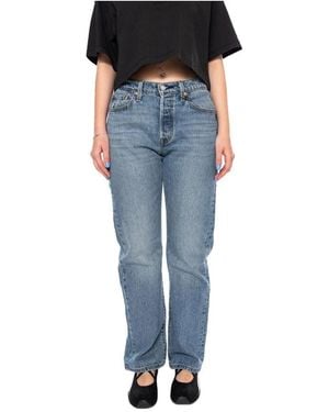 Levi's Jeans ,Blauw ,Katoen 501 Curve Straight Jeans