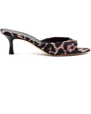 Julie Dee Heeled Mules - Black