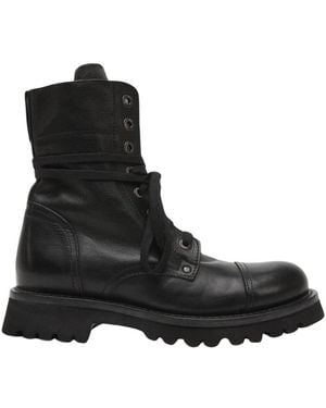 Moma Lace-Up Boots - Nero