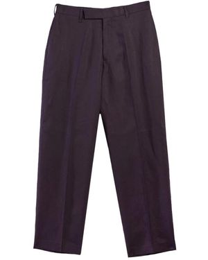 Paul Smith Pantaloni Ampi Lino - Blau