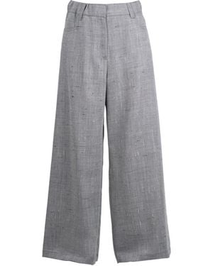 Alysi Wide Trousers - Grey