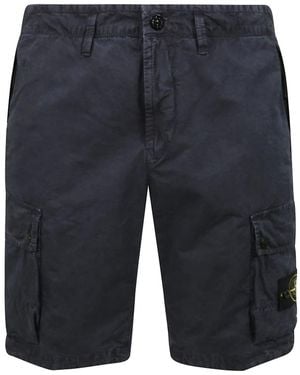 Stone Island Vintage Cargo Bermuda Shorts - Blau