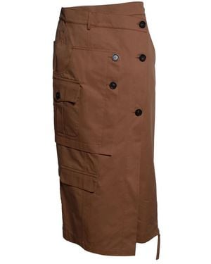 Erika Cavallini Semi Couture Midi Skirts - Brown