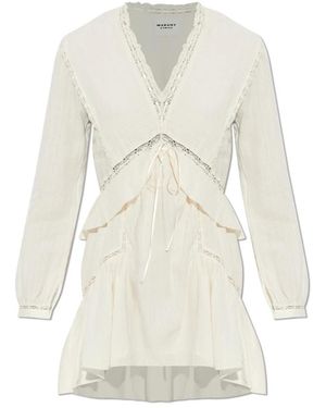 Isabel Marant Kleedjes ,Katoen Damya Dress - Wit