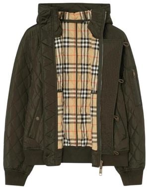 Burberry Elliston Quilted Bomber Jacket - Groen