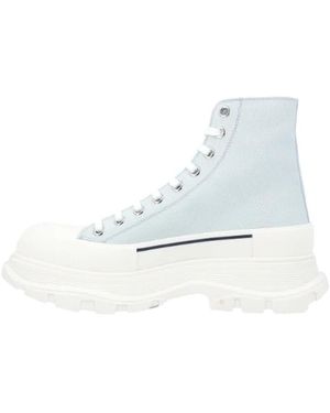 McQueen Lace-Up Boots - Blue
