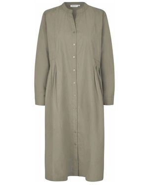 Masai Oversized kleid mit darin-kragen - Grau
