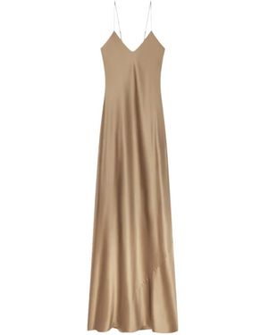 ÉTERNE Kleedjes ,Grijs ,Spandex Mila Dress - Naturel
