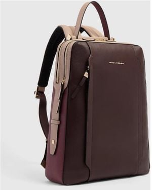Piquadro Circle Laptop Rucksack 15,6" - Braun