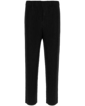 Issey Miyake Slim-Fit Trousers - Black