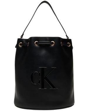 Calvin Klein Bucket Bags - Zwart