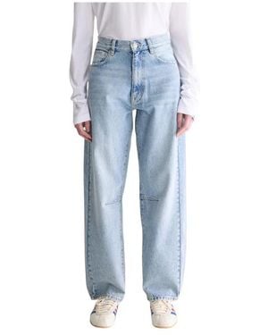 Bellerose Jeans ,Blauw ,Denim Denim N. 62 Wide Jeans