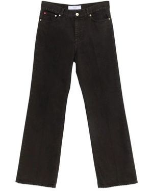 The Seafarer Jeans ,Bruin ,Denim Straight Jeans - Zwart