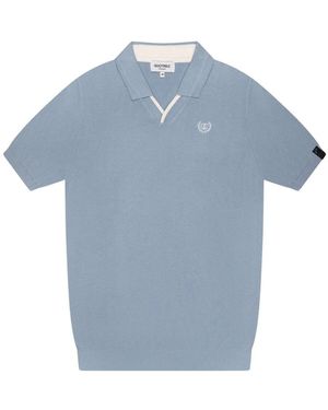 Quotrell Elijah Polo Hellblau/Weiß Herren