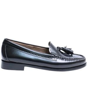 G.H. Bass & Co. Leren Loafers Met Kwast Detail - Blauw