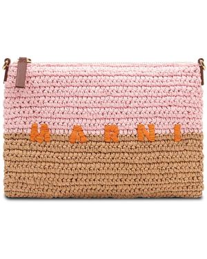 Marni Tassen ,Veelkleurig ,Katoen Flat Pochette - Roze