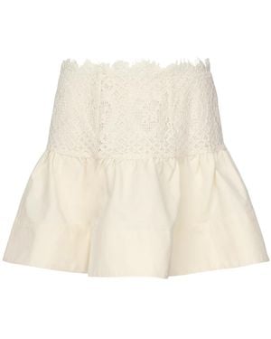 For Love & Lemons Short Skirts - Natural