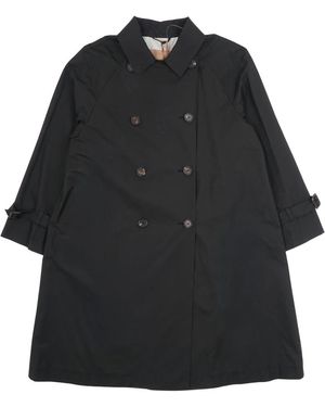 Max Mara Double-Breasted Coats - Negro