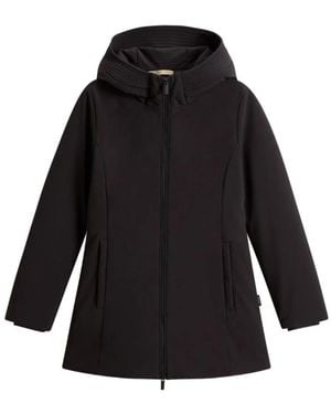 Woolrich Kapuzenjacke Aus Technischem Gewebe - Schwarz