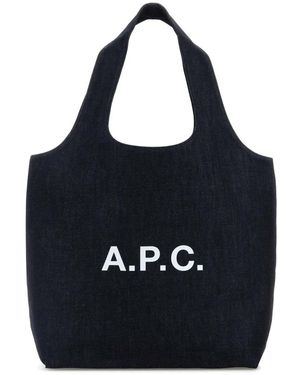 A.P.C. Tote Bags - Negro