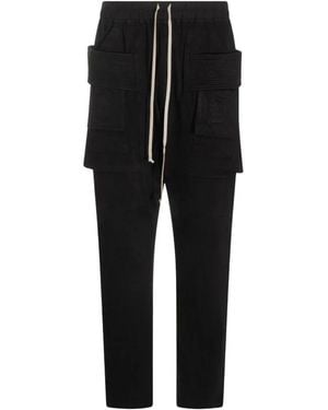 Rick Owens Straight Broeken - Zwart
