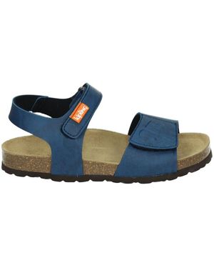 Kipling Schoenen ,Blauw ,Leer Verstelbare Sandaal Blauwe Rubberen Zool