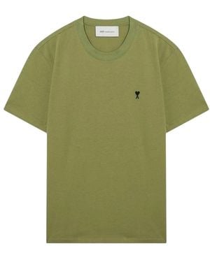 Ami Paris T-Shirts - Verde