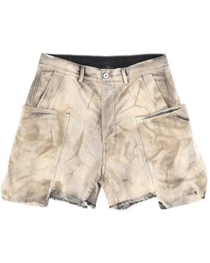 Rick Owens Denim Shorts - Natural
