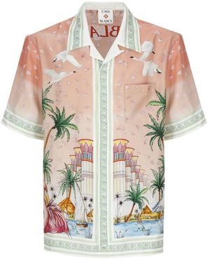 CASABLANCA Short Sleeve Shirts - Multicolour