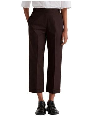 MEIMEIJ Cropped Pants - Brown