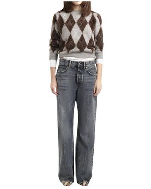 Washington DEE-CEE U.S.A. Purity Wide Jeans - Grau
