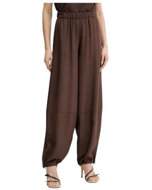 SIMONA CORSELLINI Wide Trousers - Brown