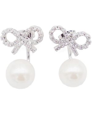 Self-Portrait Earrings - White