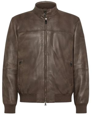 Peuterey Leather Jackets - Brown