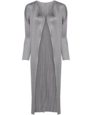 Issey Miyake Single-Breasted Coats - Gris