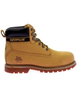 Caterpillar Lace-Up Boots - Marrone