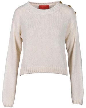 Wild Cashmere Round-Neck Knitwear - Natural