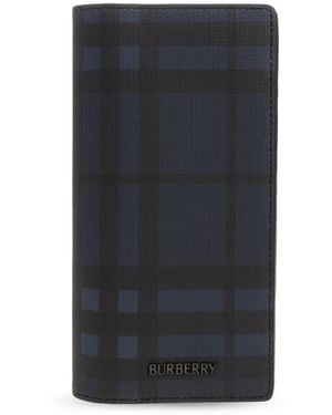 Burberry Accessoires ,Blauw ,Leer Logo Portemonnee