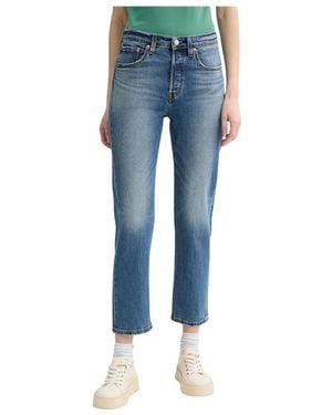 Levi's 501 Crop Lightweight Jeans - Blau