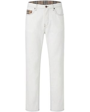 Burberry Dalia Gerades Jeans - Weiß