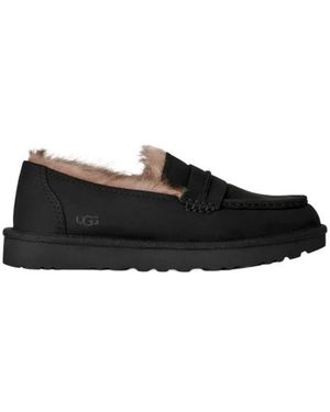UGG Schoenen ,Zwart ,Wol Ellis Nubuck Loafer